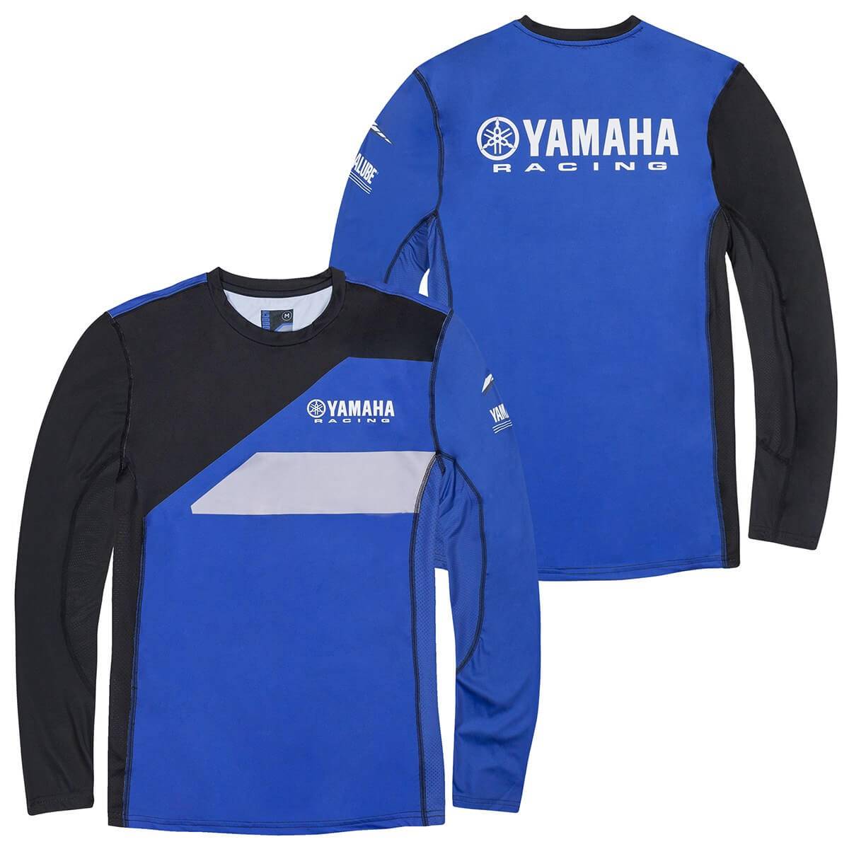 Genuine Yamaha 2020 Paddock Blue Black /& Blue Men/'s Pique Polo Shirt